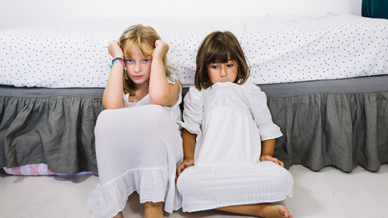 Two Girls Silence in the rest room- Fastreat Online ADHD clinic
